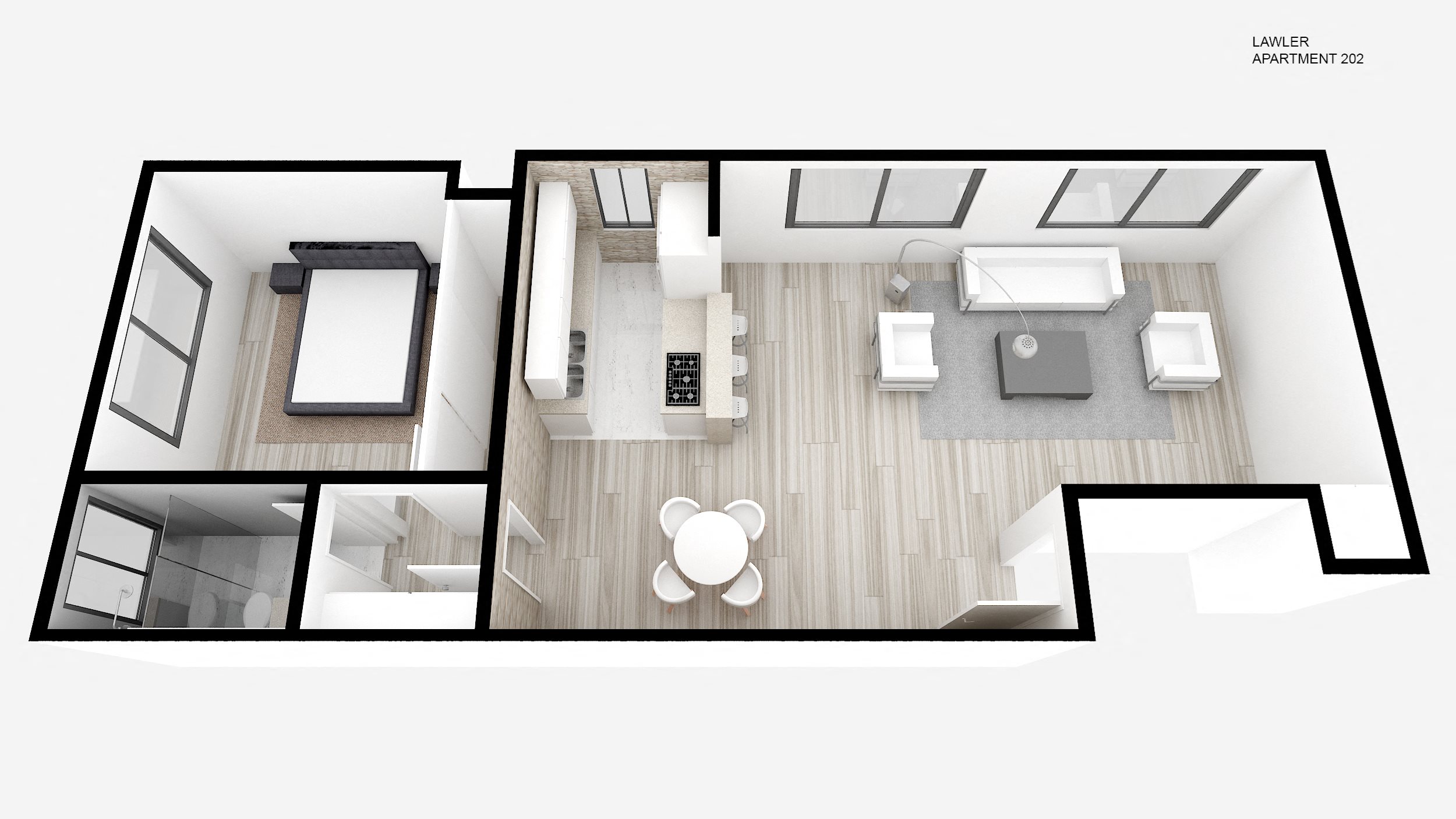 One Bed + One Bath w/ Den